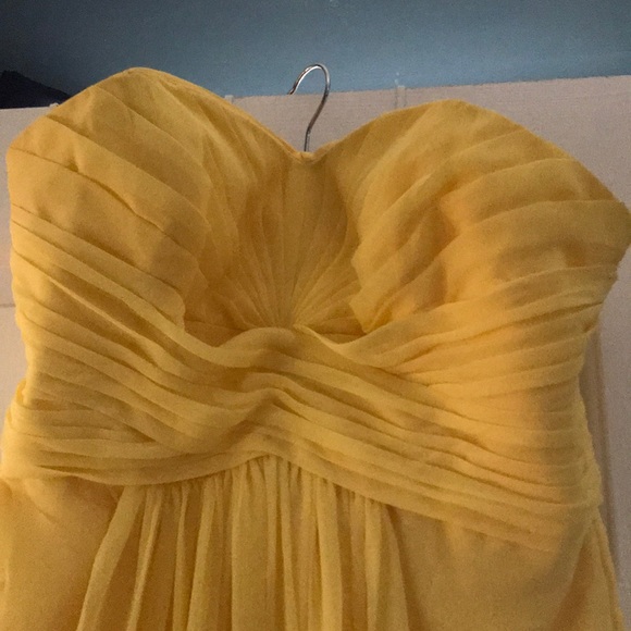 Yellow Strapless Evening Dress - Picture 2 of 5